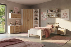 Achat von Priess - Querbett Liegefläche 120x200 cm Astkernbuche - weiß