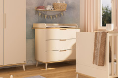 Hazel von YUNY by Paidi - Kojenbett cashmere-beige mit Schublade/ Gästebett