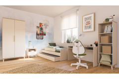 Hazel von YUNY by Paidi - Kojenbett cashmere-beige mit Schublade/ Gästebett