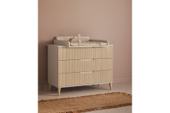 Jonte von Paidi - Nachtkonsole cashmere-beige - Stripy-Light-Oak