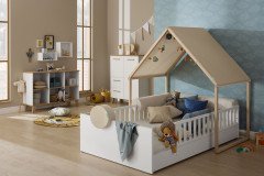 Little Flo von Paidi - Bodenbett Little 90x200 cm cashmere-beige