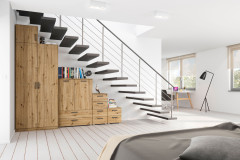 Allrounder von Rauch Blue - Apartmentmöbel grau-metallic - weiß