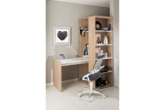 Fionn von Paidi - Jugendzimmer weiß - Eiche-Bordeaux-Nachbildung