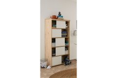 Fionn von Paidi - Jugendzimmer weiß - Eiche-Bordeaux-Nachbildung