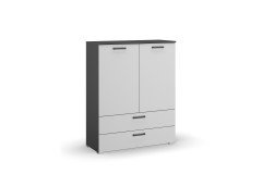 Allrounder von Rauch Blue - Apartmentmöbel grau-metallic - weiß