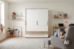 Fionn von Paidi - Jugendzimmer weiß - Eiche-Bordeaux-Nachbildung