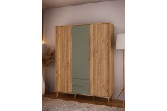 Whenua von Forte - Jugendzimmer-Set Mauvella-Oak - salbei-grün