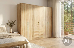 Achat Komfort von Priess - Drehkleiderschrank in Artisan Eiche Nachbildung