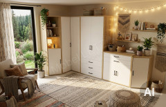 Achat Komfort von Priess - Drehkleiderschrank in Artisan Eiche Nachbildung