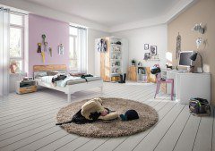 cadre von Röhr-Bush - ausziehbares Bettsofa weiß - Votan Eiche