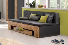 cadre.plus von Röhr-Bush - Medienelement anthrazit - Votan Eiche