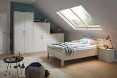 Achat von Priess - Querbett Liegefläche 120x200 cm Astkernbuche - weiß