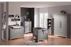 Sten von Paidi - Standregal schiefergrau - Eiche massiv