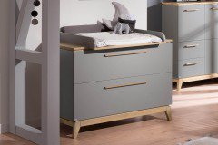 Sten von Paidi - Standregal schiefergrau - Eiche massiv