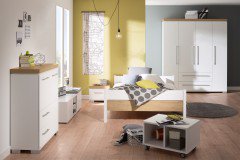 Kira von Paidi - Kojenbett kreideweiß - Eiche nautik Nachbildung