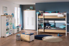 Kira von Paidi - Kojenbett kreideweiß - Eiche nautik Nachbildung