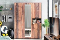 Clif von Forte - Bett 140 x 200 cm Old Wood Vintage