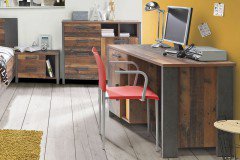 Clif von Forte - Bett 140 x 200 cm Old Wood Vintage