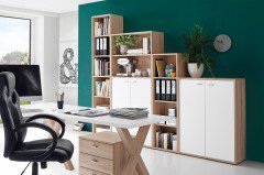 Mister Office von Mäusbacher - Rollcontainer Schwarzstahl & Asteiche