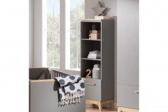 Sten von Paidi - Standregal schiefergrau - Eiche massiv