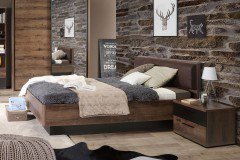 Jacky von Forte - Bett 120x200 cm mit Kopfteilpolster