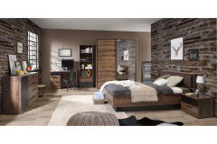 Jacky von Forte - Bett 120x200 cm mit Kopfteilpolster