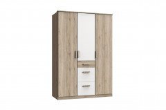 Cariba von Wimex - Bett San Remo Eiche/ weiß