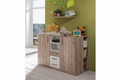 Cariba von Wimex - Bett San Remo Eiche/ weiß