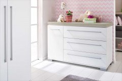 Kira von Paidi - Kojenbett kreideweiß - Eiche nautik Nachbildung