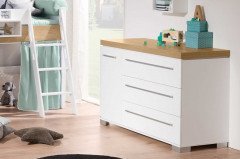 Kira von Paidi - Kojenbett kreideweiß - Eiche nautik Nachbildung