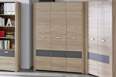 Yoop von Forte - 140er Jugendbett mit Kopfteilpolster