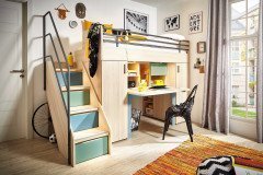 level 2 von Rudolf - Etagenbett mit Treppe und Schrank-Umbau