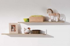 Carlo von Paidi - Wandregal weiß - Fichte vintage