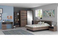 Jacky von Forte - Bett 120x200 cm mit Kopfteilpolster