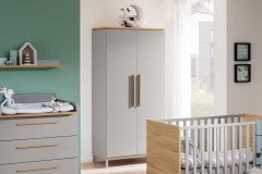 Benne von Paidi - Jugendbett kieselgrau - Eiche-Montana