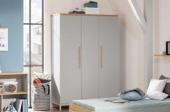 Benne von Paidi - Jugendbett kieselgrau - Eiche-Montana