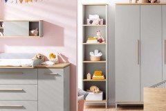 Benne von Paidi - Jugendbett kieselgrau - Eiche-Montana