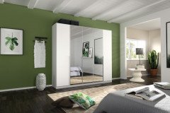 Alabama von Rauch Orange - Kleiderschrank weiß Hochglanz