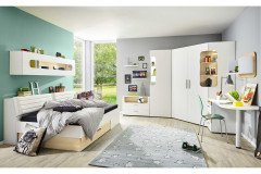 max-i von Rudolf - Kleiderschrank-Kombination creme grau türkis