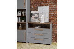 Surfinio von Forte - Jugendzimmer-Set hellgrau - Catania Eiche