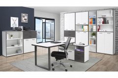 Keflavik von Forte - Bücherregal schmal mit 6 Fächern