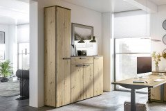 NEWwork von Rudolf - moderner Rollcontainer weiß - hellgrau