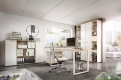 NEWwork von Rudolf - moderner Rollcontainer weiß - hellgrau