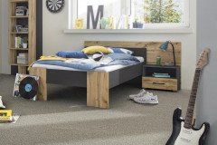 cadre.plus von Röhr-Bush - Medienelement anthrazit - Votan Eiche