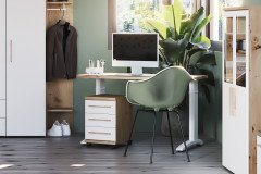Boston-sleeping von Priess - Jugendzimmer-Wohnwand Artisan-weiß