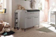 Olaf von Mäusbacher - Kombi-Kleiderschrank kreidegrau matt