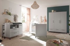 Olaf von Mäusbacher - Kombi-Kleiderschrank kreidegrau matt