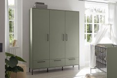 Ole von Mäusbacher - grüner Kombischrank 3-türig mit 3 Schubladen