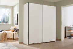 Slide-sleeping von Rauch Blue - Schrank Eiche - dunkelgrau - Spiegel