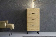 Kommode Typ 06 von JUTZLER - Schubladenkommode weiß - Glas bianco matt